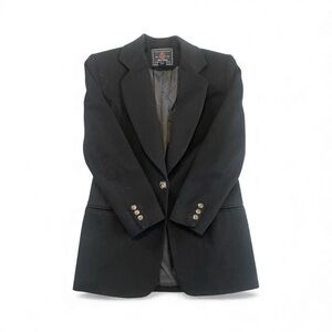 Vintage Wool Blend Blazer Women’s Black Lined Size XS by Limited Collection